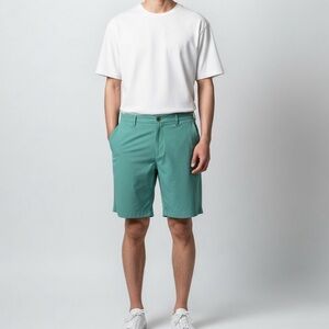 New TailorByrd Performance Classic Shorts in Summer Green Size 40